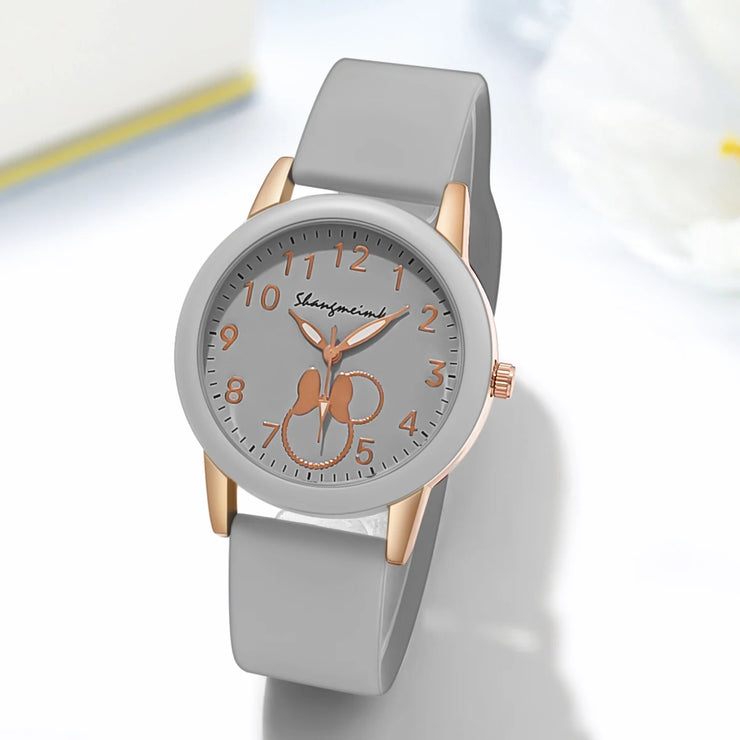 Women’s Casual Sport Cartoon Silicone Quartz Watch