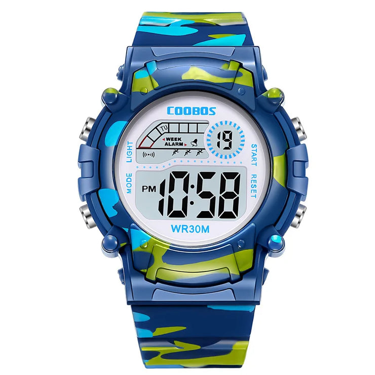 Kids Electronic Watch - Luminous Military Sport Waterproof Digital Watch