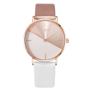 Women’s Luxury Rose Gold Watch - Elegant Leather Strap, Fashion Design