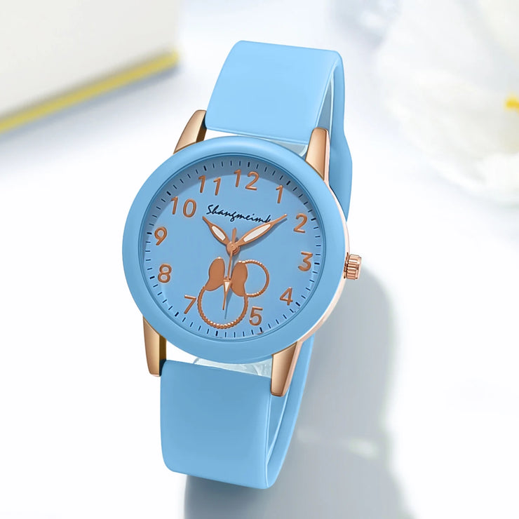 Women’s Casual Sport Cartoon Silicone Quartz Watch