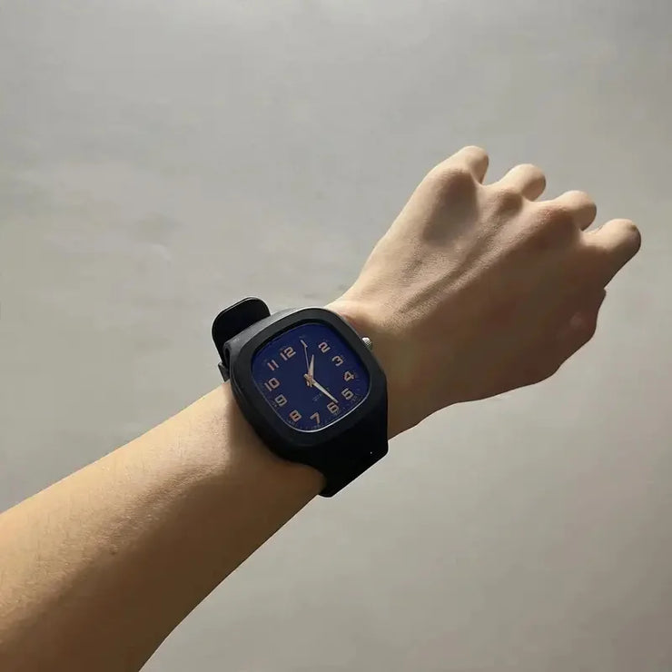 Square Digital Watch - Silicone Band, Sporty & Fashionable for Teens