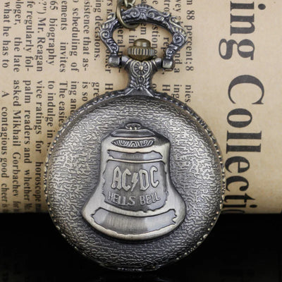 Antique pocket watch with a vintage design and chain.