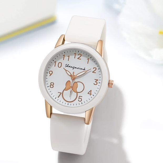 Women’s Casual Sport Cartoon Silicone Quartz Watch