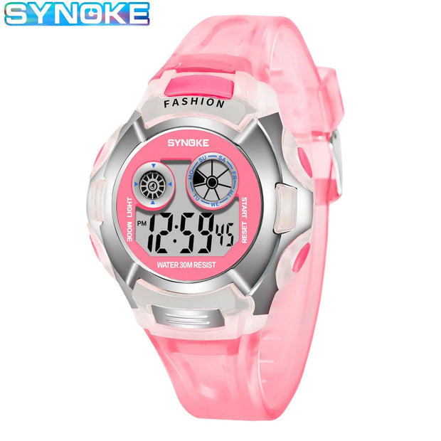 SYNOKE Kids Digital Watch - Waterproof, Glow, Multi-Function Sports Gift